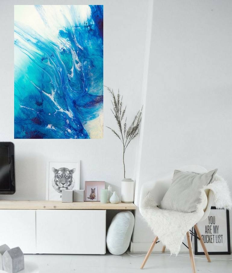 Original Abstract Expressionism Abstract Painting by Marie Antuanelle