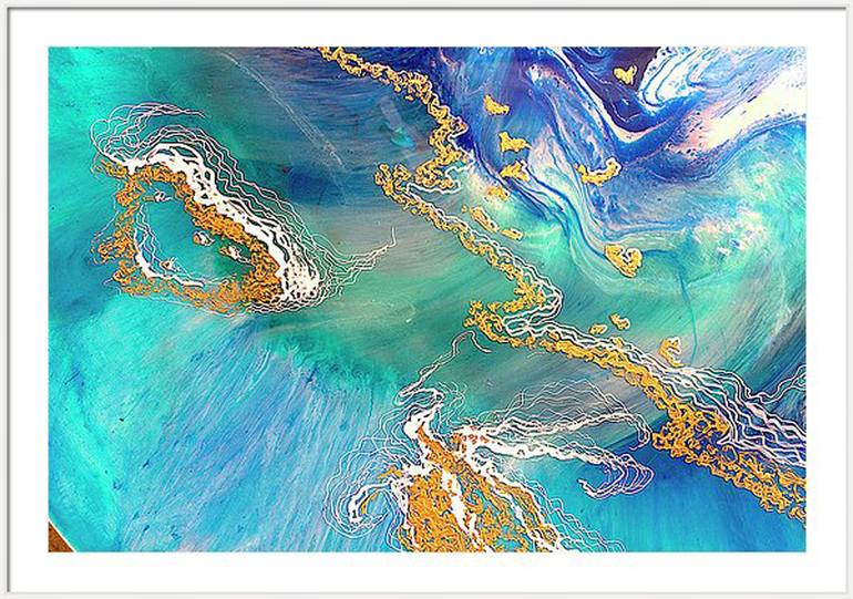 Large Seascape Painting Abstract Painting Modern Artwork Painting Seascape Large Sea Abstract Painting Blue Abstract