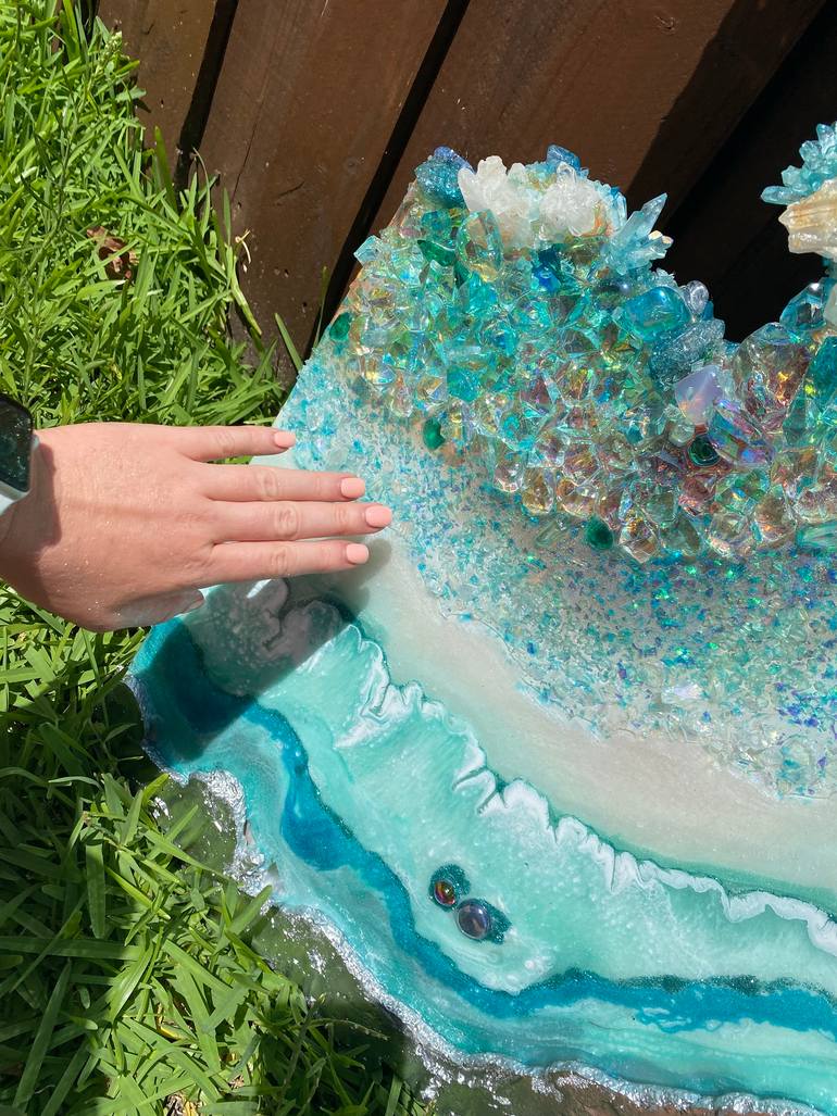 Original Abstract Expressionism Abstract Mixed Media by Marie Antuanelle