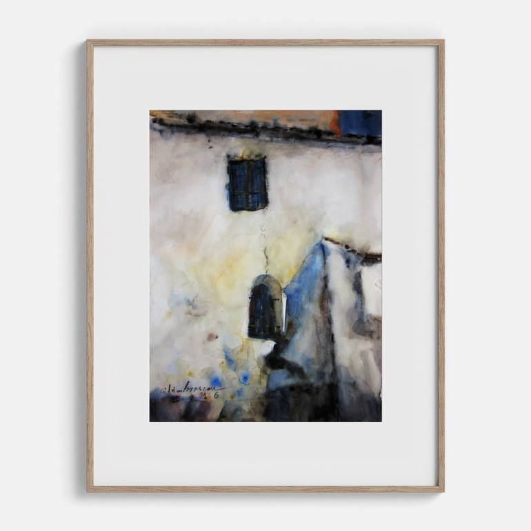Original Figurative Architecture Painting by Silviu Parascan