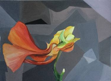 Print of Cubism Floral Paintings by Wambui Mwangi