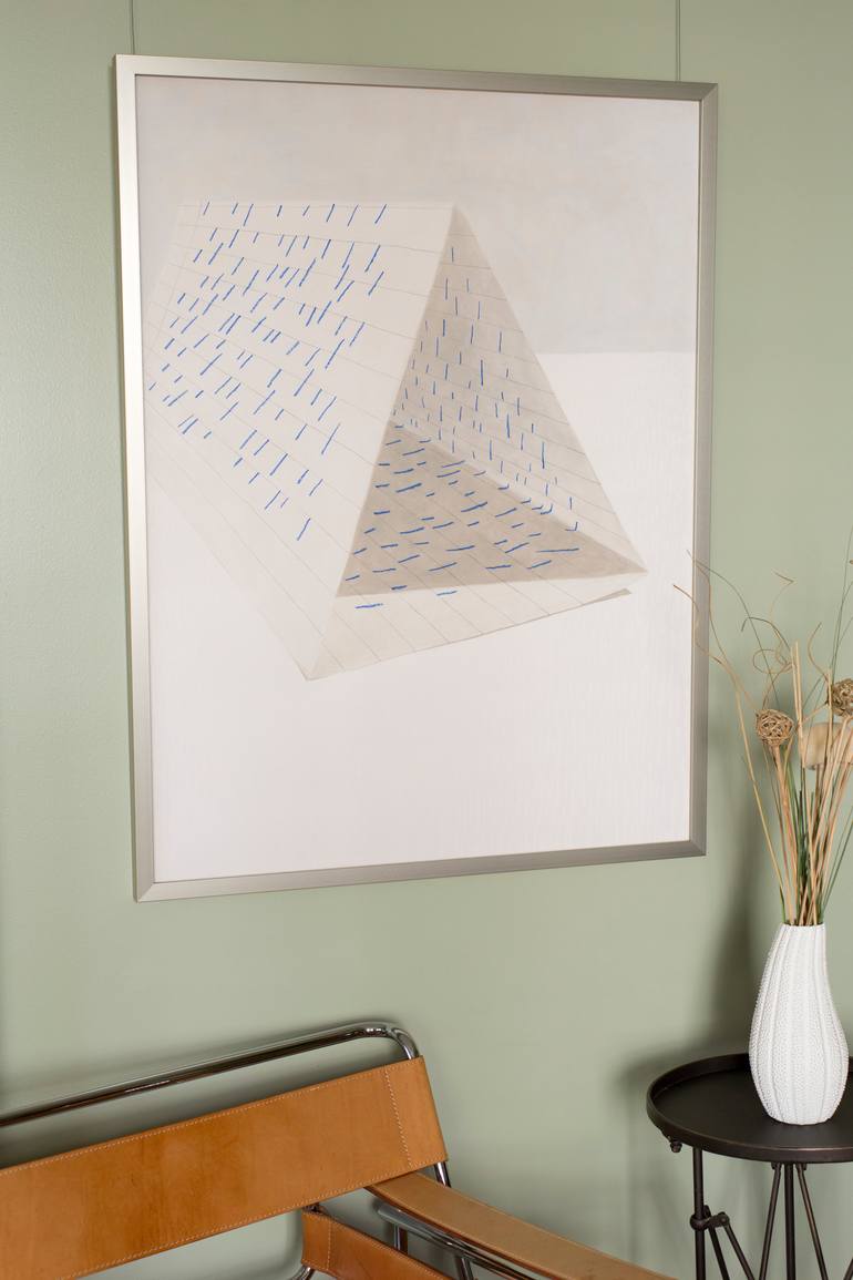 Original Abstract Geometric Painting by Sam Tudyk