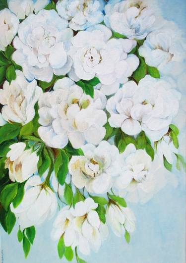 Original Floral Painting by Barbara Anna Cichocka