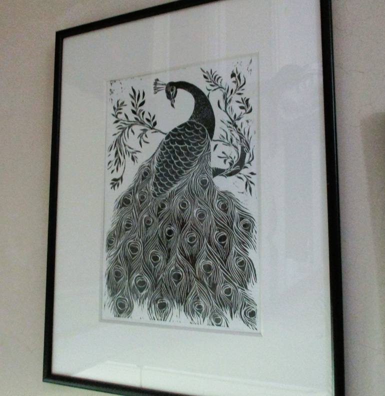 Original Black & White Animal Painting by Barbara Anna Cichocka