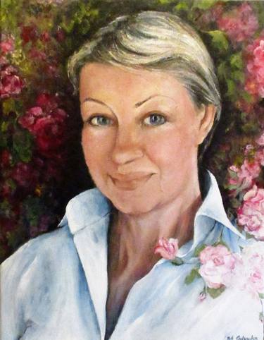 Original Portrait Painting by Barbara Anna Cichocka