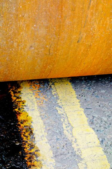 HAMM Roller On Double Yellow Lines - Limited Edition 1 of 9 +1AP (Ready To Hang) - MEDIUM thumb