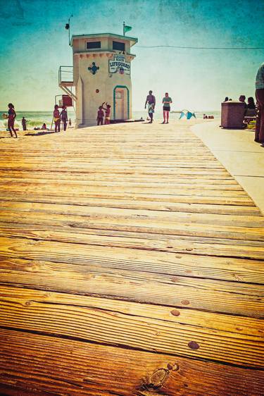 Laguna Beach - Boardwalk & Lifeguard Tower - Limited Edition #3 of 25 thumb