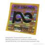 Holographic Security Label fixed to CoA and back of Artwork.