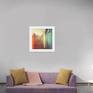 Room View. White Frame. For Illustration only - print sold unframed.