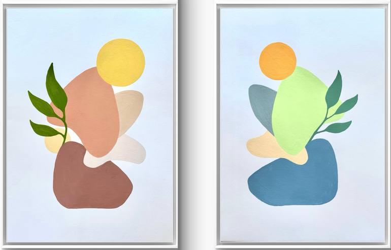 Original Minimalism Abstract Painting by Denise Forster