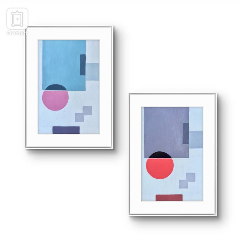 Original Minimalism Abstract Painting by Denise Forster