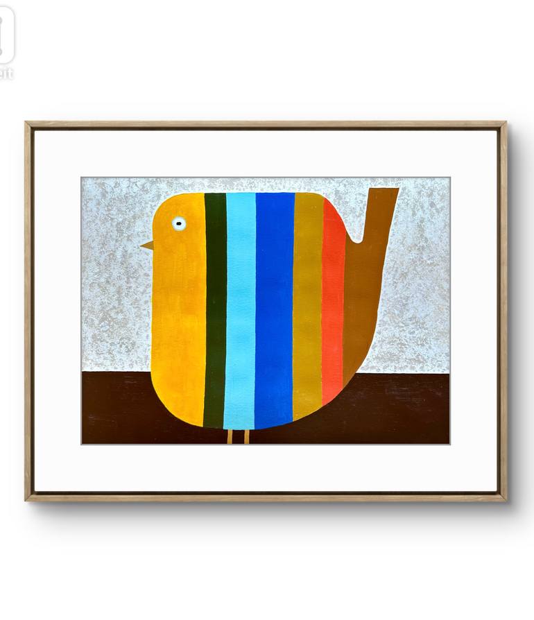 Original Minimalism Animal Painting by Denise Forster