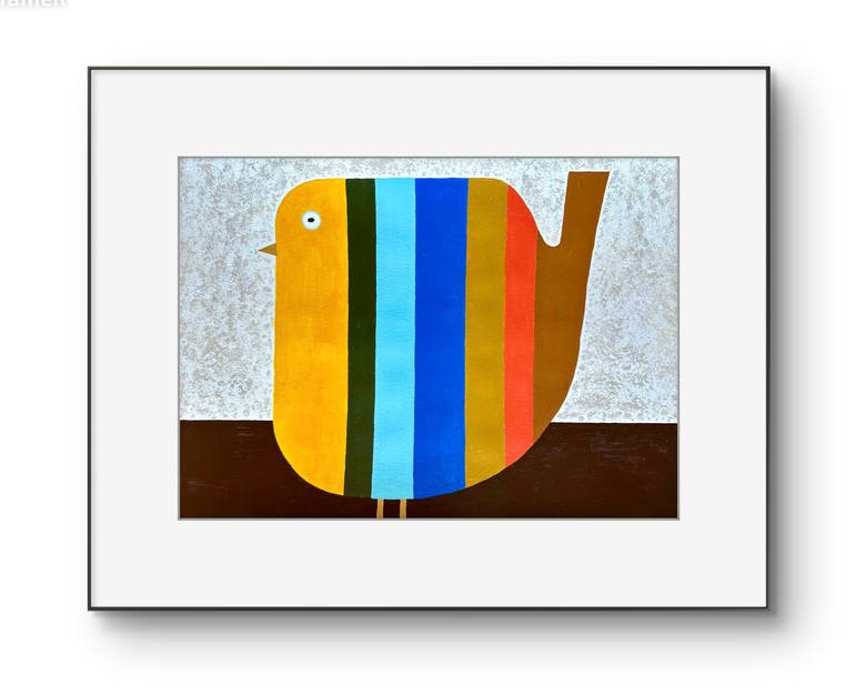 Original Minimalism Animal Painting by Denise Forster