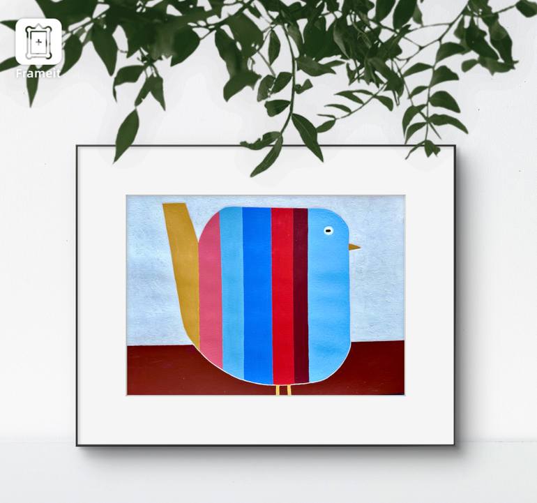 Original Minimalism Animal Painting by Denise Forster