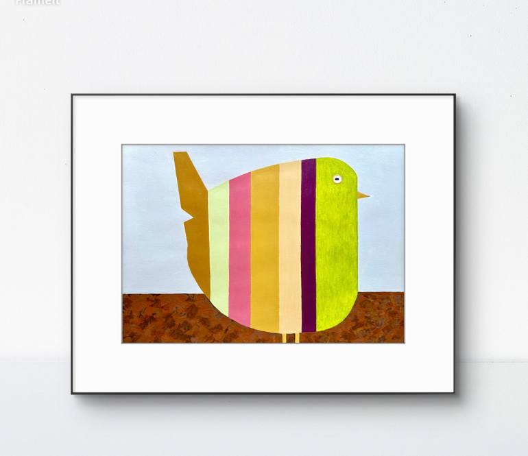 Original Minimalism Animal Painting by Denise Forster