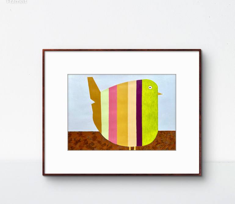 Original Minimalism Animal Painting by Denise Forster
