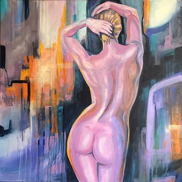 Original Abstract Nude Paintings by Shazia Imran