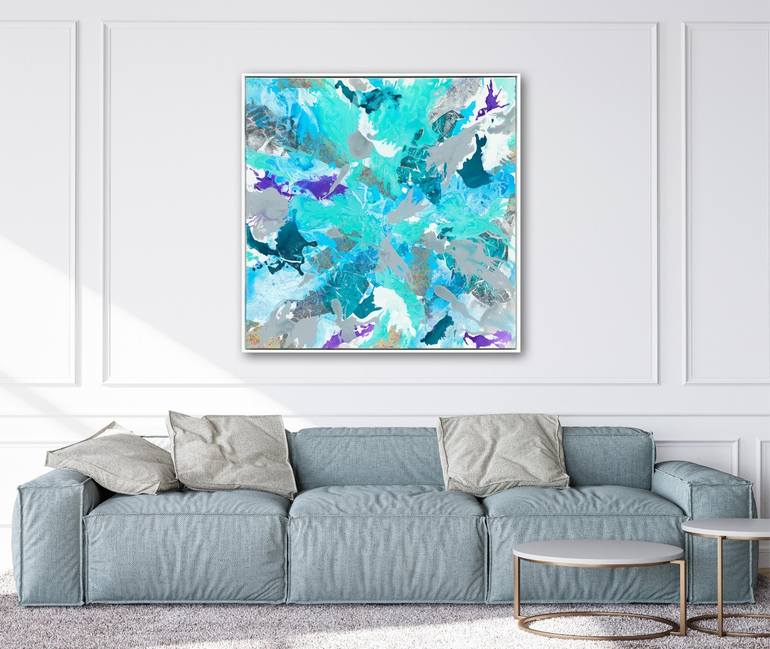 Original Abstract Expressionism Abstract Painting by Shazia Imran