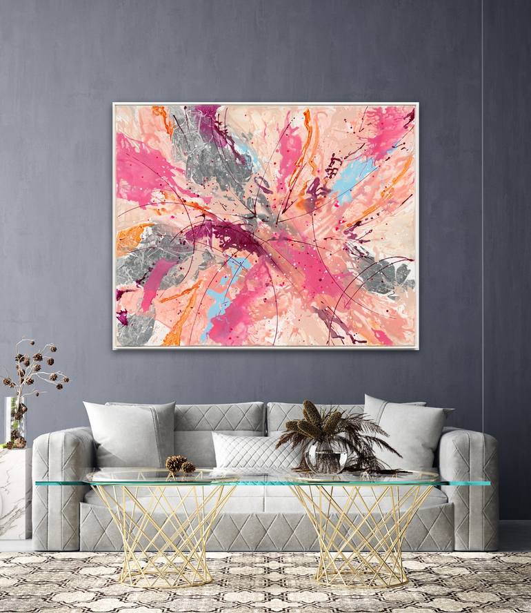 Original Abstract Expressionism Abstract Painting by Shazia Imran