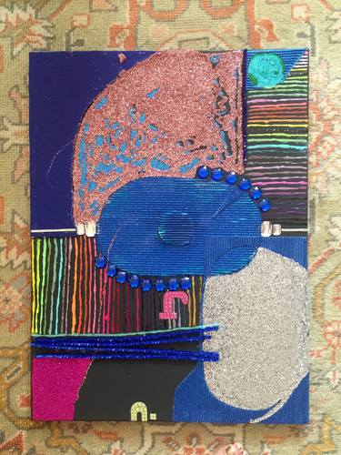 Original Abstract Collage by Nancy Seltzer