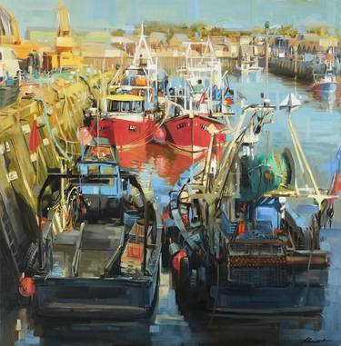 Print of Figurative Boat Paintings by Johnny Morant