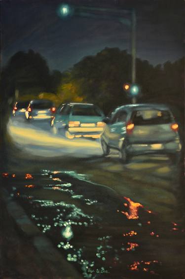 Print of Impressionism Automobile Paintings by Goce Ilievski