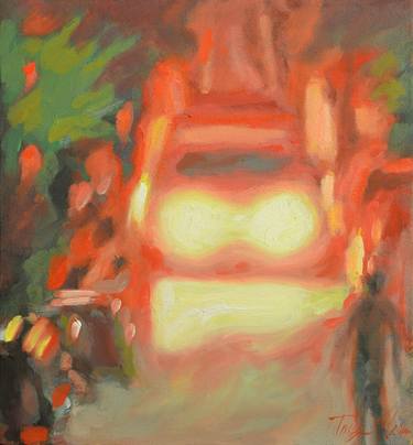 Original Abstract Expressionism Automobile Paintings by Goce Ilievski
