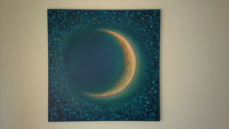 Original Expressionism Outer Space Painting by Goce Ilievski