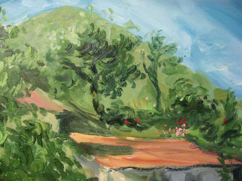 Original Impressionism Landscape Painting by Goce Ilievski