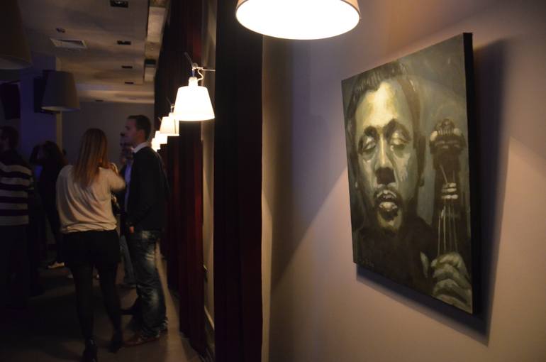 Original Photorealism Music Painting by Goce Ilievski