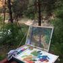 Plein air painting I did on Berovo lake during my stay in the art symposium there.