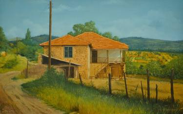 Original Photorealism Rural life Paintings by Predrag Ilievski
