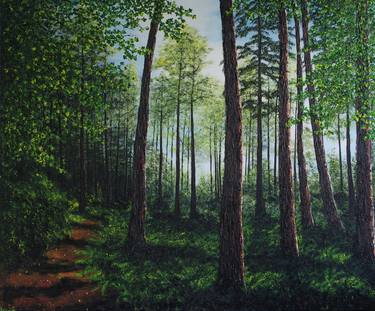 Original Tree Paintings by hazel thomson