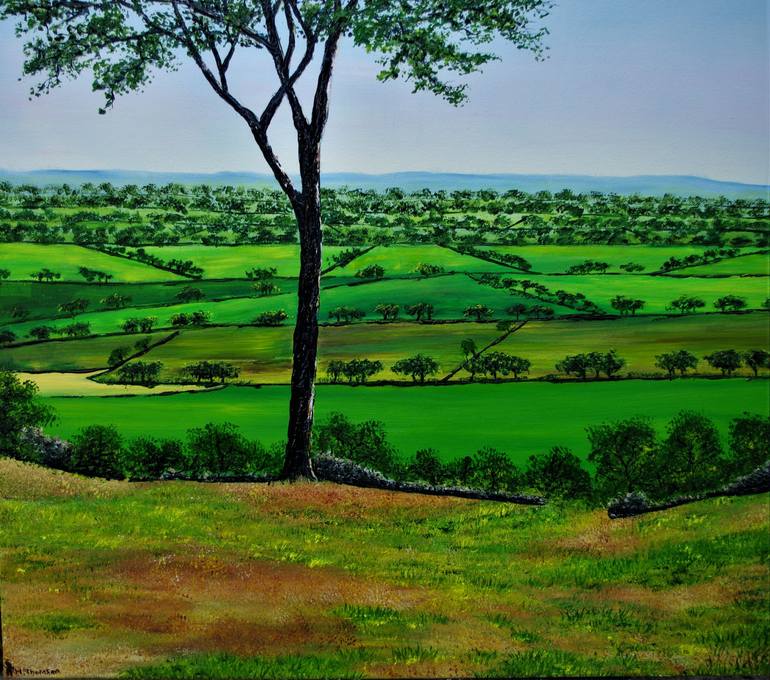 Original Fine Art Landscape Painting by hazel thomson