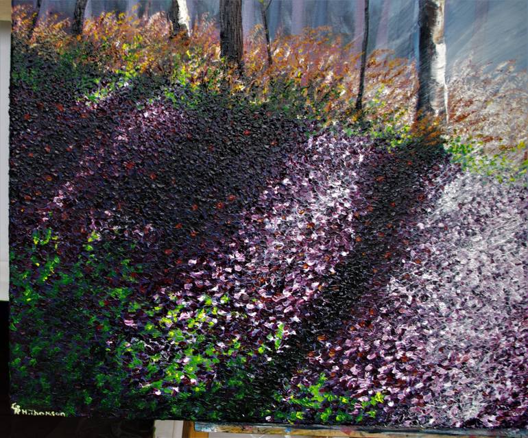 Original Folk Landscape Painting by Hazel Thomson