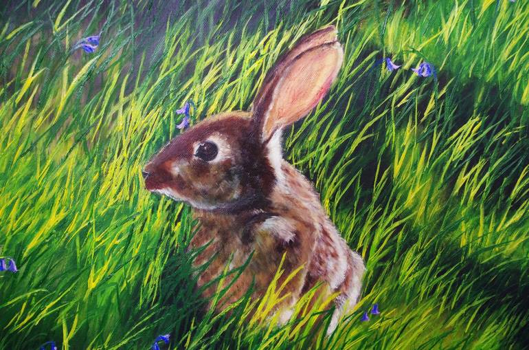 Original Contemporary Animal Painting by Hazel Thomson