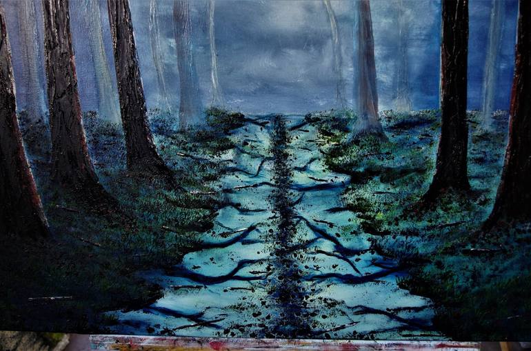 Original Contemporary Fantasy Painting by hazel thomson