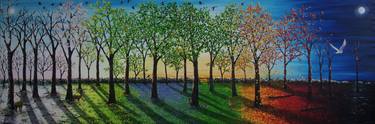 Original Impressionism Nature Paintings by hazel thomson