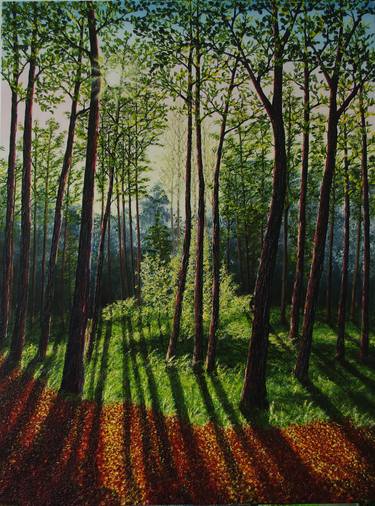 Print of Contemporary Landscape Paintings by hazel thomson
