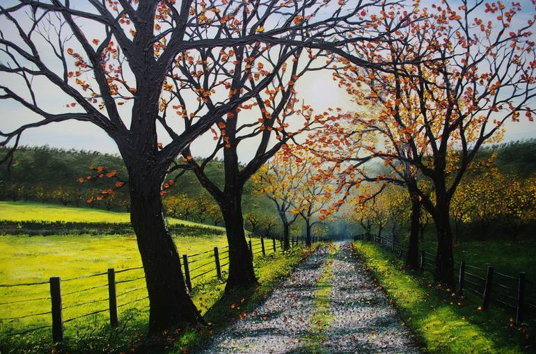 Original Contemporary Landscape Painting by hazel thomson