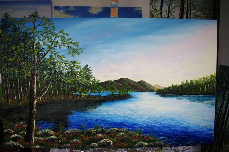 Original Contemporary Landscape Painting by Hazel Thomson