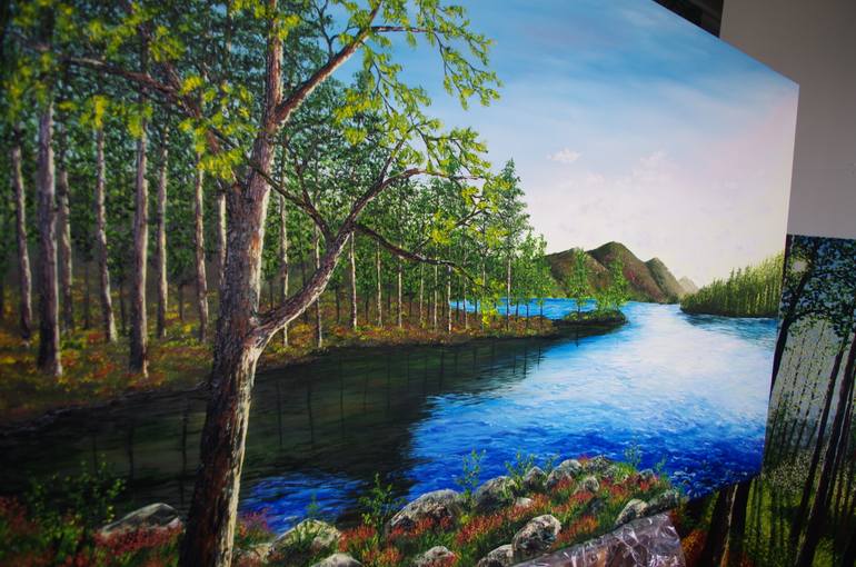 Original Contemporary Landscape Painting by Hazel Thomson