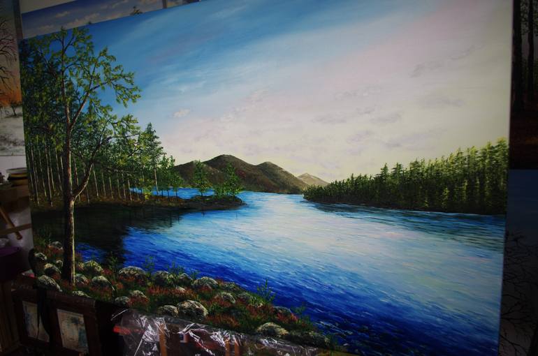 Original Contemporary Landscape Painting by Hazel Thomson