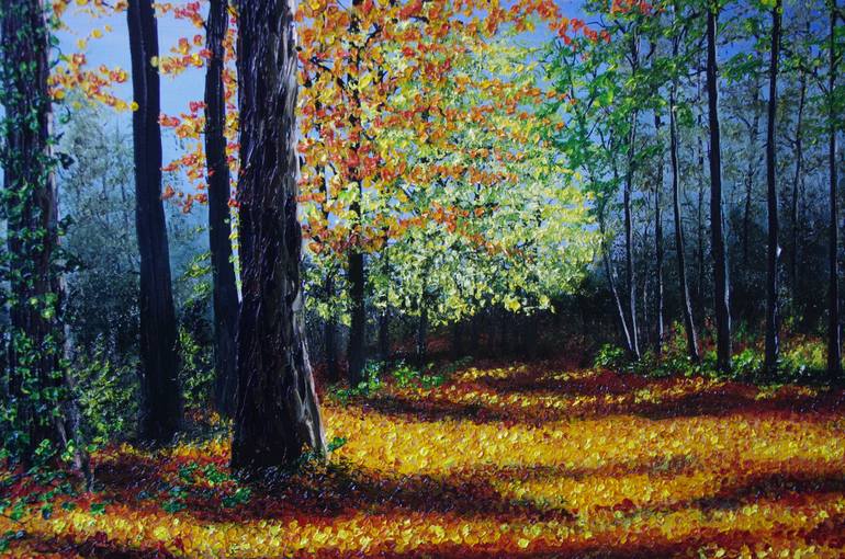 Original Classicism Landscape Painting by Hazel Thomson