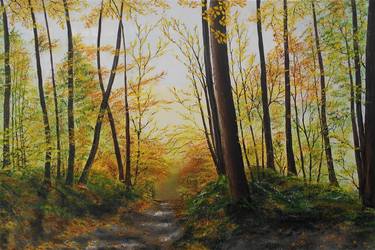 Print of Realism Tree Paintings by hazel thomson