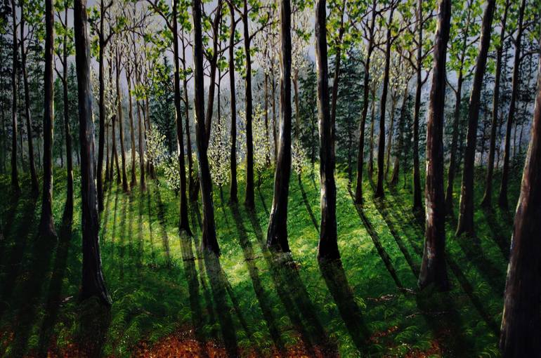 Original Impressionism Landscape Painting by Hazel Thomson