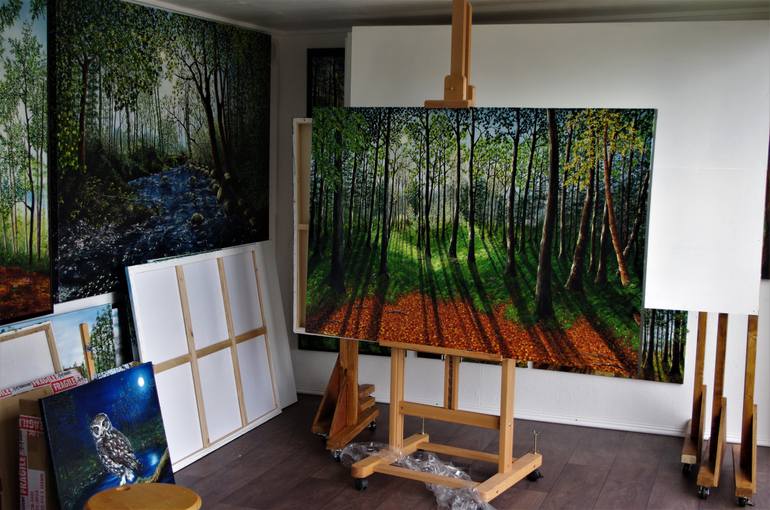 Original Impressionism Landscape Painting by Hazel Thomson