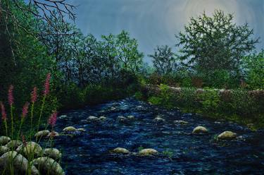 Original Expressionism Landscape Paintings by hazel thomson