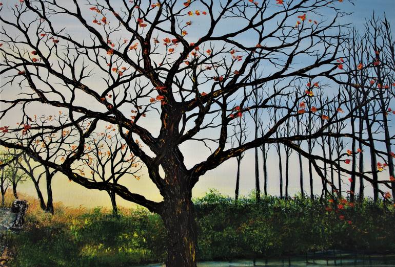 Original Impressionism Landscape Painting by Hazel Thomson