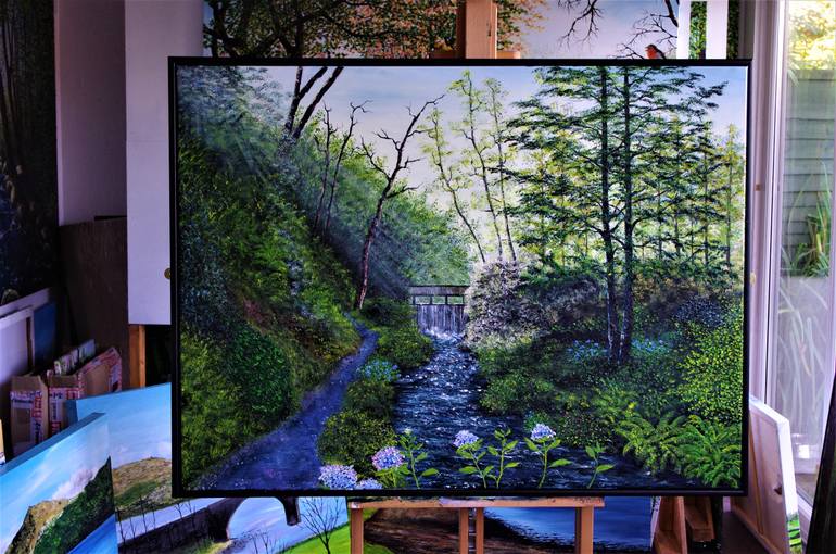 Original Impressionism Landscape Painting by Hazel Thomson